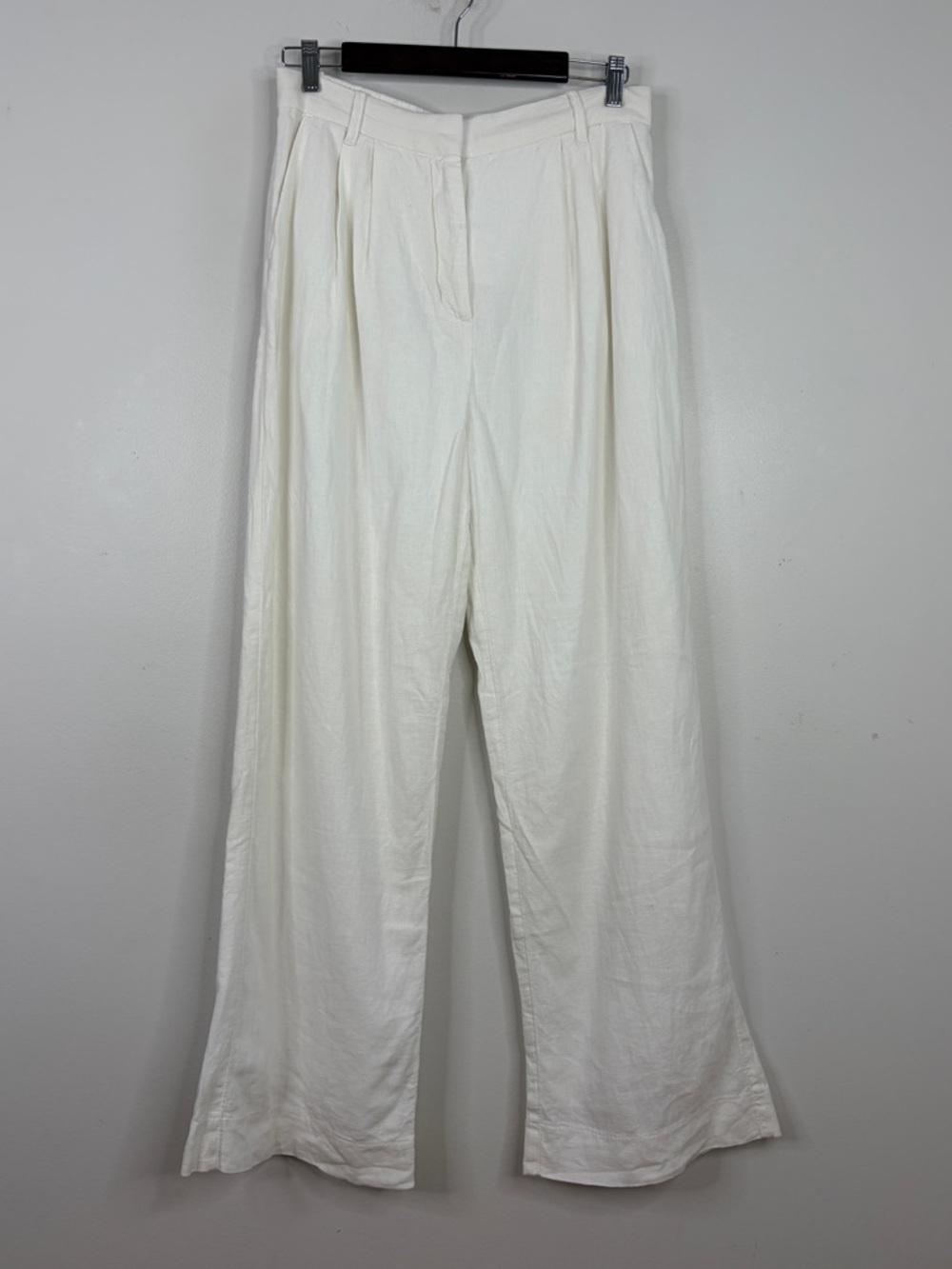 Abercrombie & Fitch White Wide Leg Pants